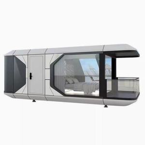 Capsule spatiale préfabriquée intégrale pour unité complète, maison mobile pour l'<span class=keywords><strong>hébergement</strong></span> en zone touristique ou station balnéaire - Product Image 1