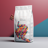 Sacs d'emballage personnalisés à fond plat pour grains de café et sucre, pochettes verticales à soufflets latéraux avec valve, placage aluminium, plastique PE, fermeture éclair supérieure pour
