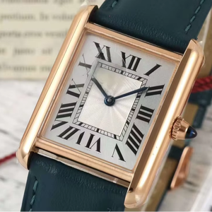 Relojes de Mujer Elegantes con Esfera Cuadrada, <span class=keywords><strong>Reloj</strong></span> Mecánico Automático Analógico, Correa de Cuero, <span class=keywords><strong>Reloj</strong></span> de Pulsera de Alta Calidad, Estilo Cartieres - Product Image 1