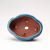 Pot en Céramique d'Argile Violette Respirant Petit Pot de Jardinage avec Trou de Drainage Écologique Durable Minimaliste pour Succulentes et Bonsaïs Émaillé