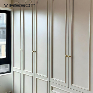 <span class=keywords><strong>Armoire</strong></span> coulissante autoportante en bois massif, design Shaker, style nordique moderne, haute qualité, écologique, pour chambre à coucher et rangement domestique - Product Image 3