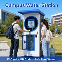Máquina Expendedora de Agua con Ósmosis Inversa de 800 GPD, Estación de Purificación y Recarga para Playa, Parque, Área de Juegos, Uso Público en Exteriores
