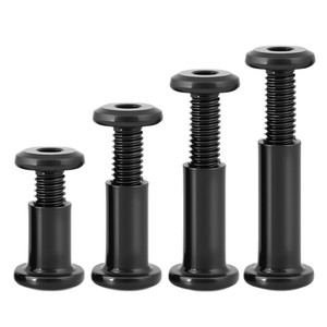 Vis à tête hexagonale chanfreinée en acier inoxydable 304 noir M2-M8, écrous et rivets à joint de bout, fixations - Product Image 4