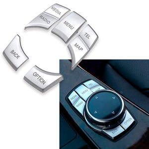 Manopola di Controllo Multimediale a 7 Tasti in Lega di Alluminio Anodizzata Multi-Processo su Misura Compatibile con <span class=keywords><strong>BMW</strong></span> Serie 2 3 4 5 6 X5 M 2014-2017 - Product Image 2