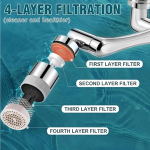 1080 °   Extensor Giratorio para Grifo de Fregadero con 2 Modos de Rociado, Cabezal de Repuesto para Grifo Inteligente de Baño y Cocina - Product Image 3
