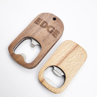Ouvre-bouteille de bière en bois personnalisé pour le mariage Bar Tire-bouchon Fête Cadeau Promotion Publicité Ouvre-poignée en bois