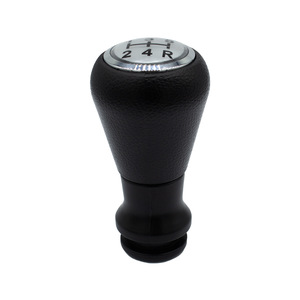 Peugeot Car Gear Shift Knob Leather Silver Cap Ball Converter Ergonomic <b>Interior</b> <b>Accessory</b> - Product Image 2
