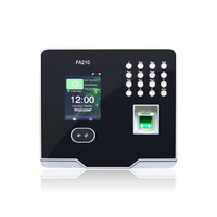 Nuevo Sistema de Control de Acceso a Puertas con Reconocimiento Facial y Huella Dactilar Biométrico ZK FA210, Máquina de Asistencia con Tarjeta RFID, Software Gratuito