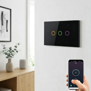 Interruptor de Luz Wi-Fi Inteligente para el Hogar, Panel Táctil de <span class=keywords><strong>3</strong></span> Botones, Compatible con Tuya Smart Life, Funciona con Google Home y <span class=keywords><strong>Alexa</strong></span> - Product Image 2