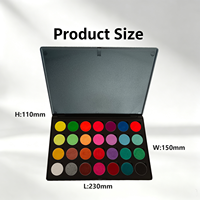 Peinture professionnelle pour le visage et le corps de couleur mélangée Maquillage pour les yeux activé par l'eau Palette de peinture lavable Palette de fards à paupières naturels