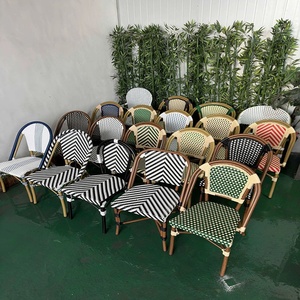 Silla de Ratán Moderna de Estilo Francés, Famosa en Internet, para Exteriores, Cafetería, Hotel, Balcón, Patio y Casa de Huéspedes - Product Image 4