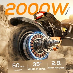Monopattino Elettrico Pieghevole in Alluminio <span class=keywords><strong>a</strong></span> Lunga Autonomia, Batteria al Litio, Portatile per Adulti, Capacità 175KG, Vendita Diretta dalla Fabbrica - Product Image 4