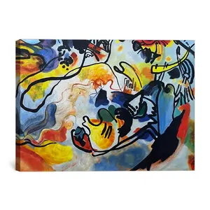 Handmade Wassily Kandinsky The Final Judgement reproduction abstract canvas oil painting reproduction