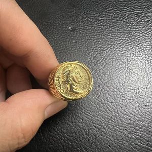 Regali di gioielli fantastici per uomini e donne anelli di compleanno Vintage romani Caesar anello da dito con pollice medio - Product Image 2