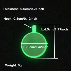 定制激光36毫米圆形夜光硅胶宠物ID名牌，无叮当声，其他标签的噪音被抑制 - Product Image 2