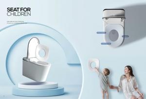<span class=keywords><strong>U2</strong></span>, certificado CE, artículos sanitarios, sensor de pie de descarga Automático alargado montado en el suelo, tanque de agua oculto, inodoro inteligente - Product Image 6
