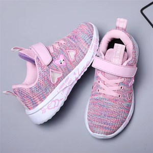 2024 nuevos zapatos deportivos planos informales acolchados <span class=keywords><strong>para</strong></span> <span class=keywords><strong>estudiantes</strong></span> tejidos de <span class=keywords><strong>Netflix</strong></span> gemelos transpirables <span class=keywords><strong>para</strong></span> niñas - Product Image 6