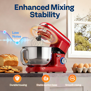 Robot pâtissier électrique domestique puissant de 5,7 litres, NOUVEAU, avec minuterie, fouet à œufs et crochet pétrisseur pour la pâtisserie - Product Image 4