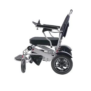 High Quality Foldable Lightweight Electric Wheelchair Aluminum Alloy Motorized Power Wheelchair For Elderly And Disable People
