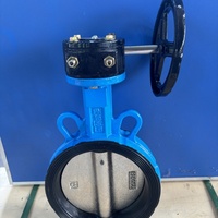 Vanne papillon manuelle à pince de Turbine D371X avec vanne de commande Vortex Rod pour pipeline