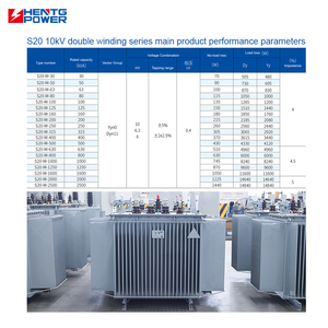 Hentg điện 50kva ba giai đoạn dầu đắm mình biến áp điện hiệu quả cao & Thiết kế nhỏ gọn - Product Image 4