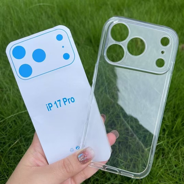 Anti-shock Design 1.5mm High Transparency Crystal Clear Tpu Bumper Case for Iphone 17 for Samsung for Xiaomi