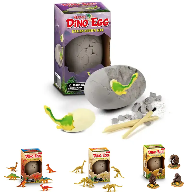 Educativo craft kid dozzina dinosauro giocattolo fai da te egg dig kit dinosauro scheletro kit di scavo giocattolo