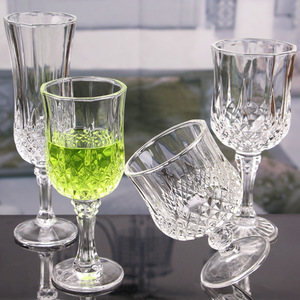 2025 Hot Sell <strong>Wholesale</strong> Cups Short Stem <strong>champagne</strong> Goblets Crystal Vintage Embossed Goblet Wine Goblet Glass - Product Image 3