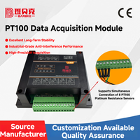 Module d'acquisition de données de température PT100 RTD à 8 canaux, RS485 Modbus RTU, qualité industrielle, montage sur rail DIN