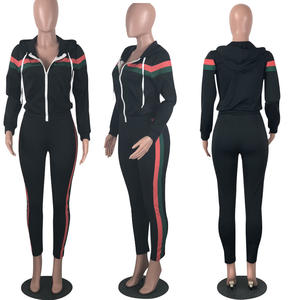 Completo Due Pezzi <span class=keywords><strong>Taglie</strong></span> <span class=keywords><strong>Forti</strong></span> Abbigliamento <span class=keywords><strong>Donna</strong></span> Tuta da Jogging con Cappuccio - Product Image 6