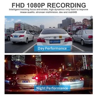 Meilleure vente caméra de tableau de bord 4 pouces hd numérique boîte noire pour voiture double objectif Dvr caméra de voiture 1080p conduite dashcam