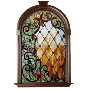 Vidrio Artístico Tiffany Estilo Americano Personalizado, Vidrio Decorativo para Puertas y Ventanas - Product Image 1