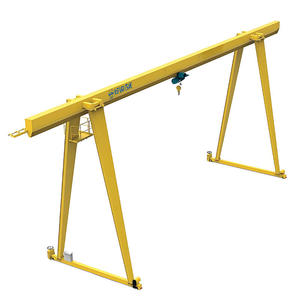 Weiyuan MH نوع مربع المشي مباشرة على المسار 5 طن 10 طن 15 طن 16 طن 20 طن رافعة جسرية شعاع واحد مع رافعة كهربائية - Product Image 1