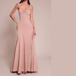 Nuevo Vestido Rosa de Alta Calidad sin Mangas y Sexy para Mujer, Vestido de Fiesta - Product Image 1