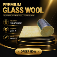 Rouleau d'isolation en fibre de verre industrielle R11 R38 multi-grades avec revêtement en feuille d'aluminium pour applications extérieures d'entrepôt