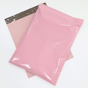 Sobres de Correo Ecológicos de Doble Cinta Adhesiva Rosa/Negro, Bolsas de Plástico para Envíos de Ropa, Bolsas de Correo de Polipropileno - Product Image 4
