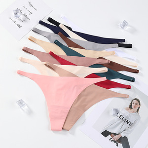 <span class=keywords><strong>Tangas</strong></span> de Seda de Hielo Especializadas para Mujer, 14 Colores, Gran Venta, Tallas Grandes, Ropa Interior Sexy para Mujer, Directo de Fábrica - Product Image 3
