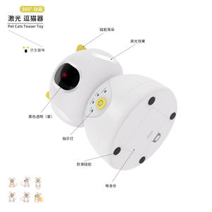 Juguete Proyector Láser Automático SmartPet para Gatos con Movimiento de 360 Grados, Diseño de Dibujos Animados en Plástico - Product Image 1