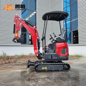 Mini-excavatrice sur chenilles LOGWAY, fonctionnement hydraulique par commande pilote, pelle, norme EPA EURO5, service après-vente gratuit, mini-excavatrice sur chenilles - Product Image 1
