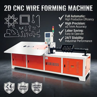 Fil automatique alimentant la machine à cintrer de fil 2D de 5-12mm fil de CNC formant la machine