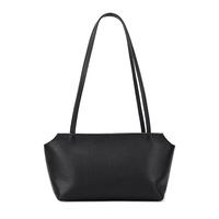 Tas Selempang Kulit Domba Minimalis Retro Wanita, Tas Bahu Kulit Asli Mewah, Tas Hobo Slim OEM