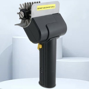 Jianleduo Electric Grill Brush With Rolling Brush Head For Outdoor BBQ Cleaning Multipurpose Tool Black Model SKS-002 - Product Image 1