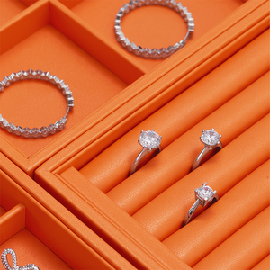 FANXI New Arrival Accept Custom PU Leather MDF Jewelry <strong>Display</strong> <strong>Tray</strong> Necklace <strong>Rings</strong> <strong>Display</strong> <strong>Trays</strong> for Jewelry showcase - Product Image 6