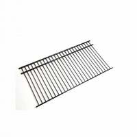 Valla de Jardín Impermeable y Popular, Valla de Seguridad con Parte Superior Plana, Valla de Aluminio con Recubrimiento de Polvo Negro