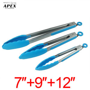Spatules de cuisine en acier inoxydable écologiques <span class=keywords><strong>APEX</strong></span> de qualité supérieure avec embouts en silicone antidérapants, ensemble d'ustensiles en silicone - Product Image 2