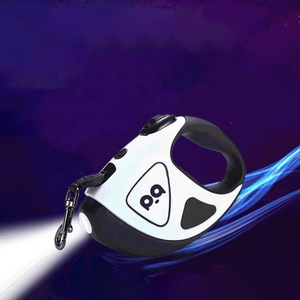Vendedor superior de fábrica, logotipo personalizado, luz <span class=keywords><strong>Led</strong></span>, correa para perros, accesorios de nailon para mascotas, correa retráctil <span class=keywords><strong>Led</strong></span> automática para perros, venta al por mayor - Product Image 2