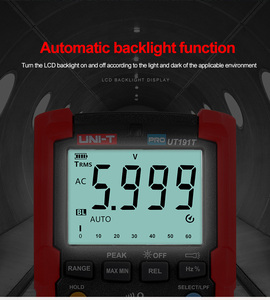 U 191T Hoge Precisie Anti-Burn Digitale Display Elektrische Multimeter Draagbare Multifunctionele Automatische Testapparatuur - Product Image 4