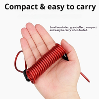 Câble de rappel de verrouillage de disque, en PVC imperméable, 150 cm de long, pour vélo électrique, antivol, sécurisé et rétractable