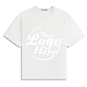 Heavyweight 100% Cotton Crewneck Tee for Men Anti-Shrink Quick Dry Breathable Summer 3D Pattern Custom Label T-Shirt - Product Image 3