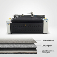 Machine de découpe CNC à couteau oscillant pour tapis, feutre d'amortissement et isolation acoustique multicouche